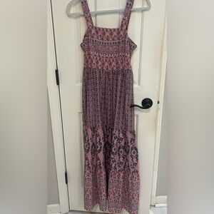 Knox Rose Bohemian Pink Patterned Maxi Dress
